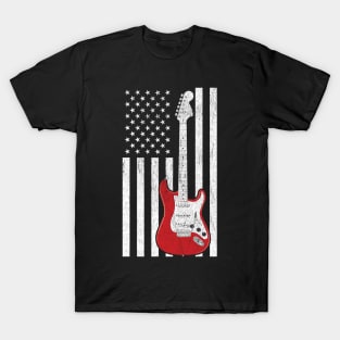 Patriotic Electric Guitar T-Shirt